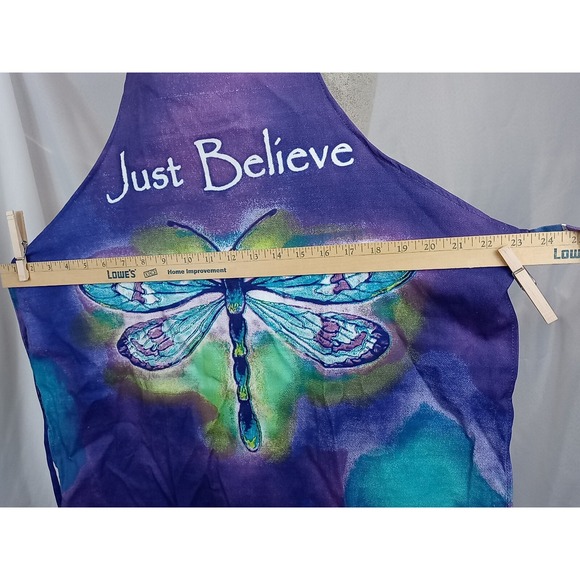 Dragonfly Apron Just‎ Believe Pretty Purple Enchanted Stylish All Purpose Apron - Picture 7 of 15
